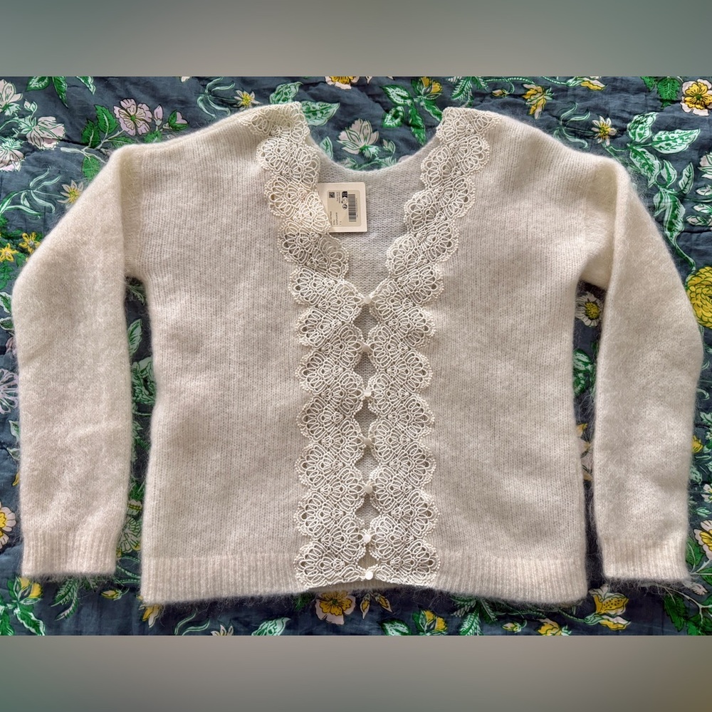 Sézane Astride Jumper | Ecru | Size S | NWT